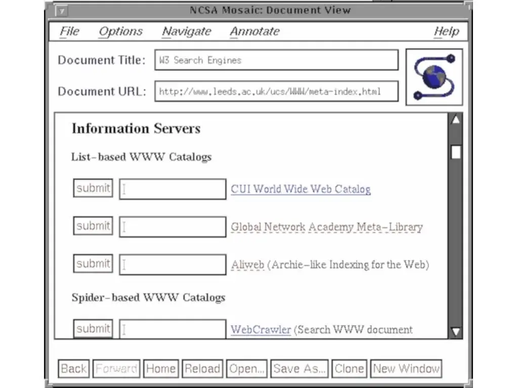 W3 Catalog Interface